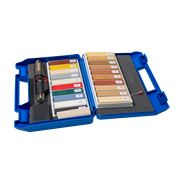 Reparaturset PROFLOOR für Holz und Laminat 20 Heisswachsfarben, inkl. Schmelzkolben und Koffer